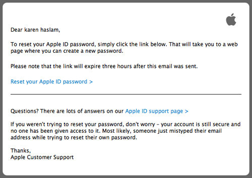 How to create an Apple ID: Reset password