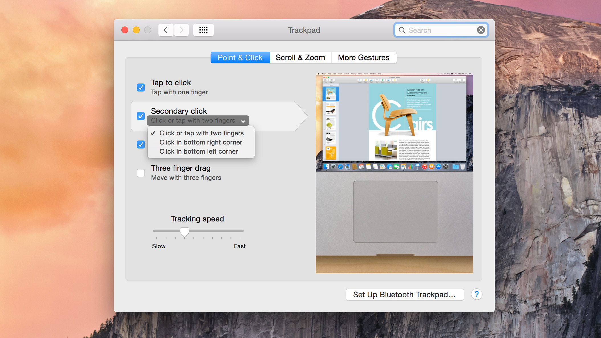 control OSX with gestures