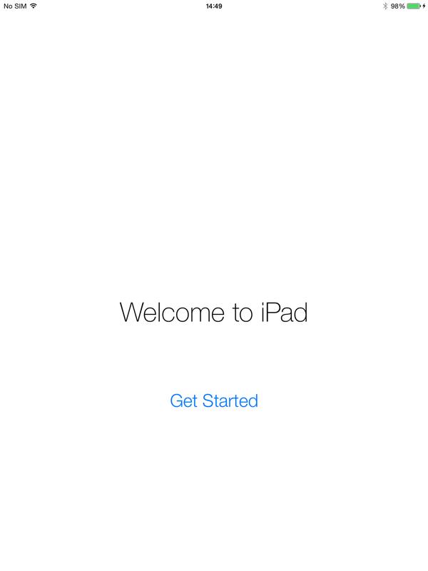 How to set up a new iPad: Welcome to your iPad