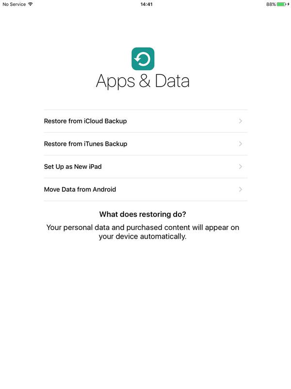 How to set up a new iPad: Apps and Data