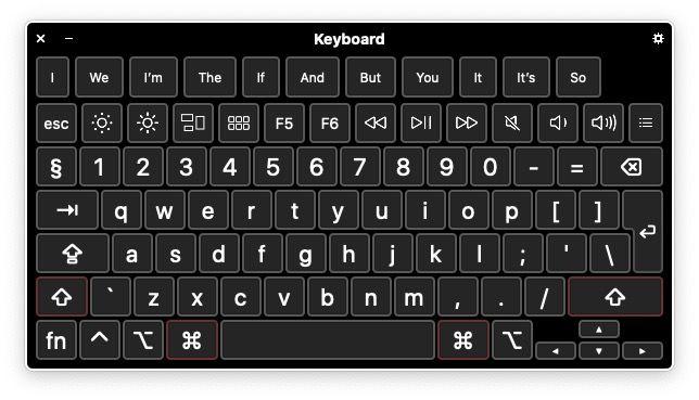 star keyboard mac