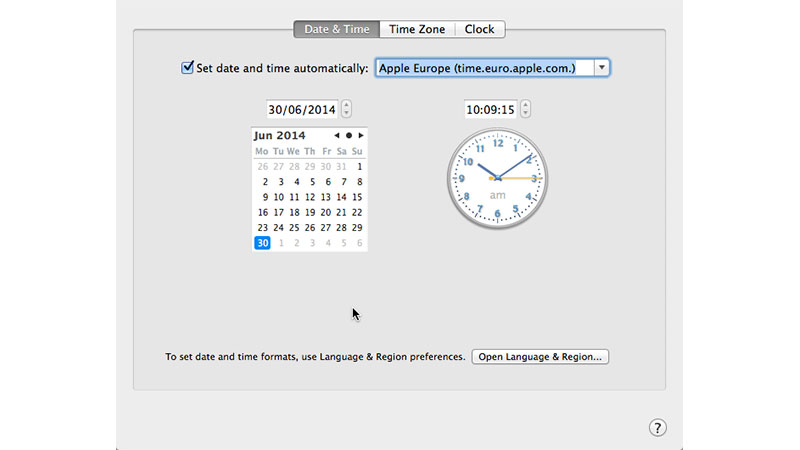 Facetime Fix check date and time