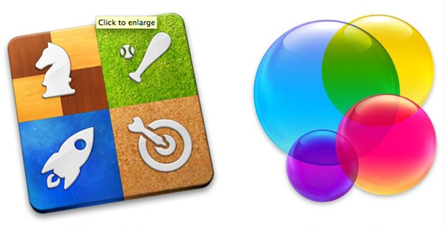 Mac Games Centre icons