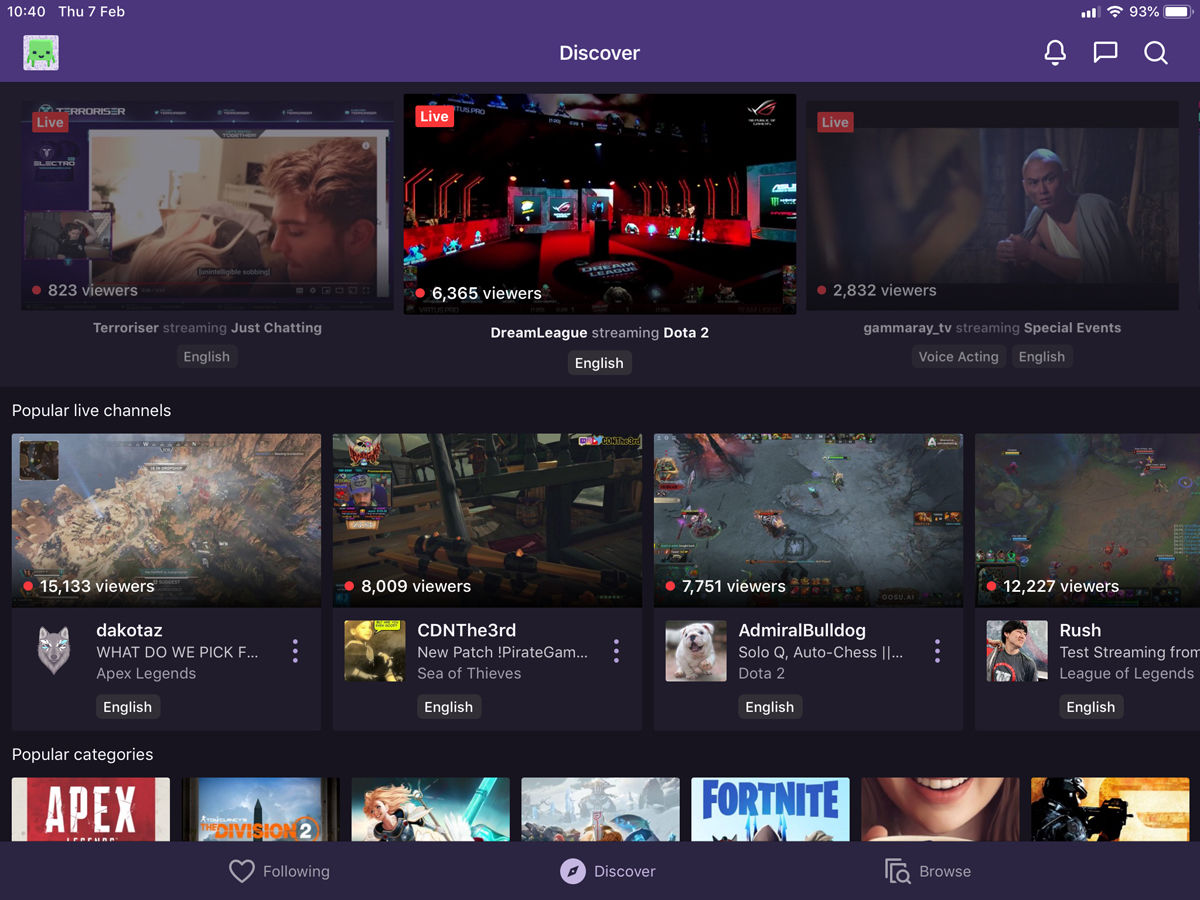 Best free iPad apps: Twitch