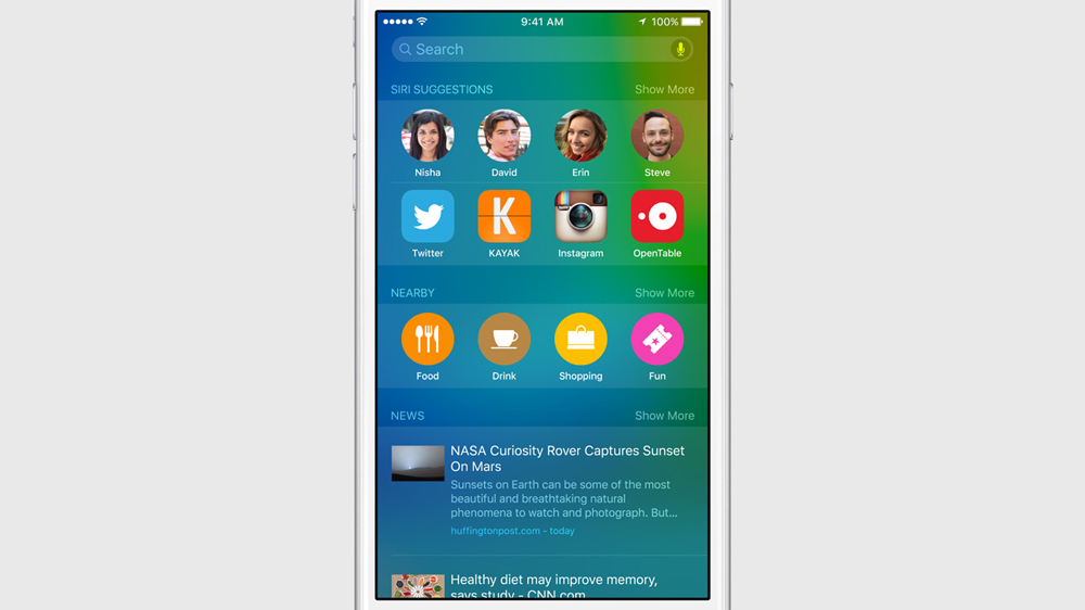 iOS 9 new features: Proactive personal assistant