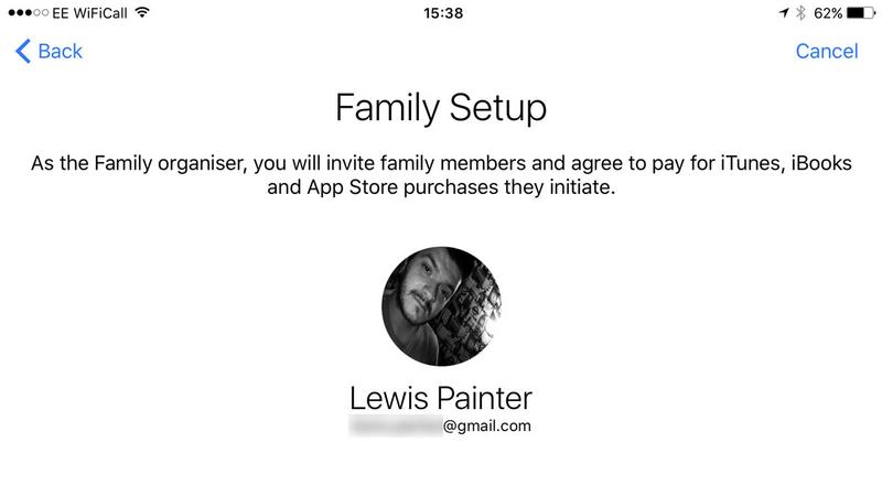 How to set up Family Sharing on iPhone: Family Setup