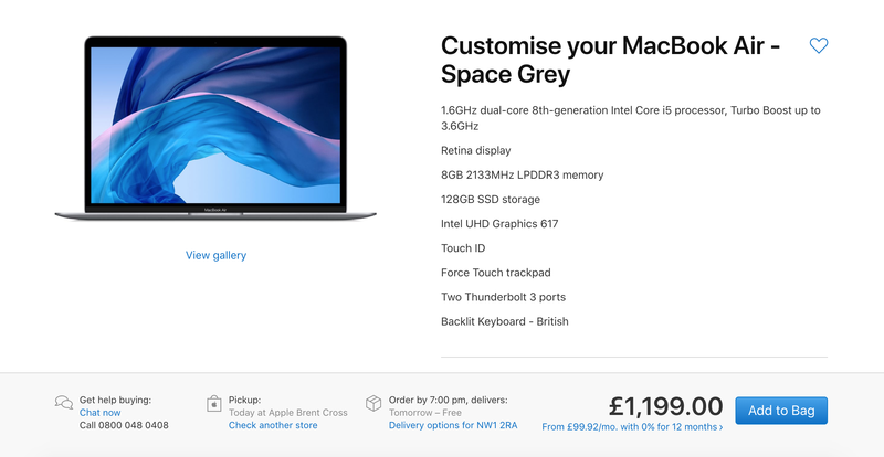 How to use the Apple Store: Customise your MacBook Air