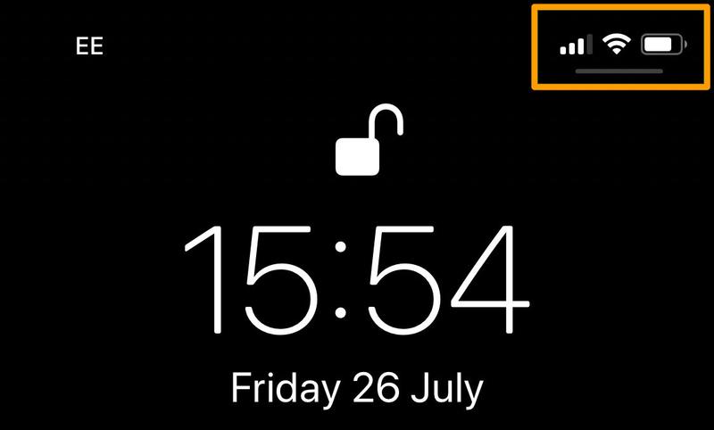 Wi-Fi or 4G not working: How to fix internet problems on iPhone: iPhone XS status bar