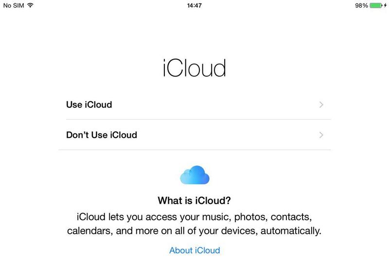 How to set up iCloud on iPad