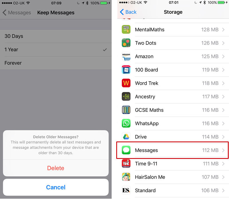 how to delete messages on an iphone 6