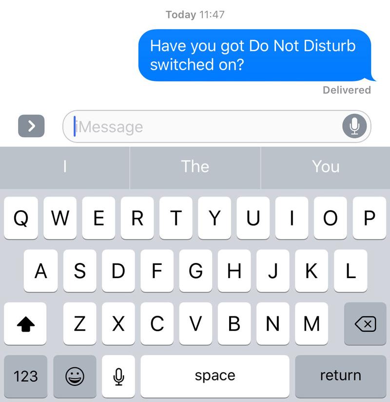 How to tell if someone's iPhone is on Do Not Disturb mode: iMessage