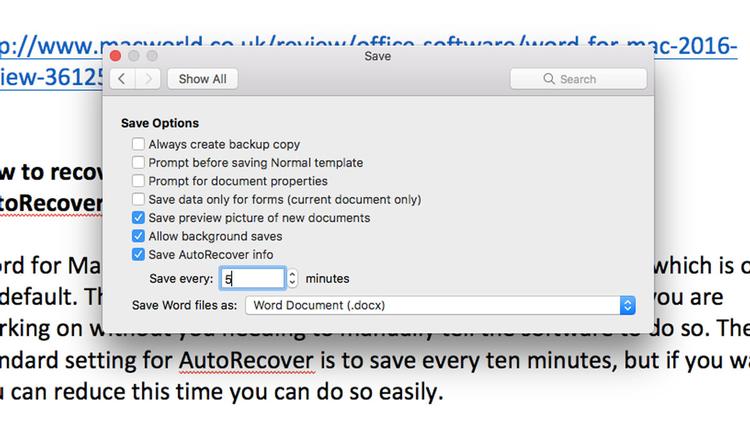 microsoft word document corrupted recovery mac