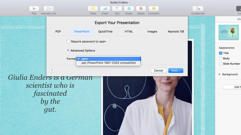 how to edit keynote files on windows