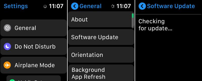How to update watchOS on the Apple Watch itself