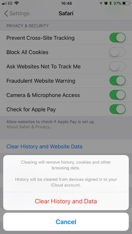 How to delete all internet browsing history on iPhone & iPad