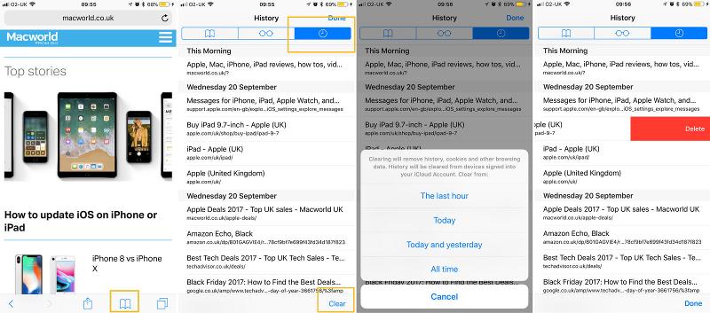 How to delete internet browsing history on Safari on iPhone & iPad