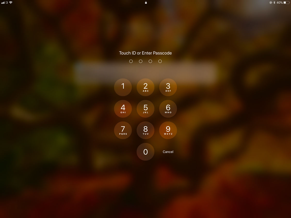 How to use an iPad: Passcode