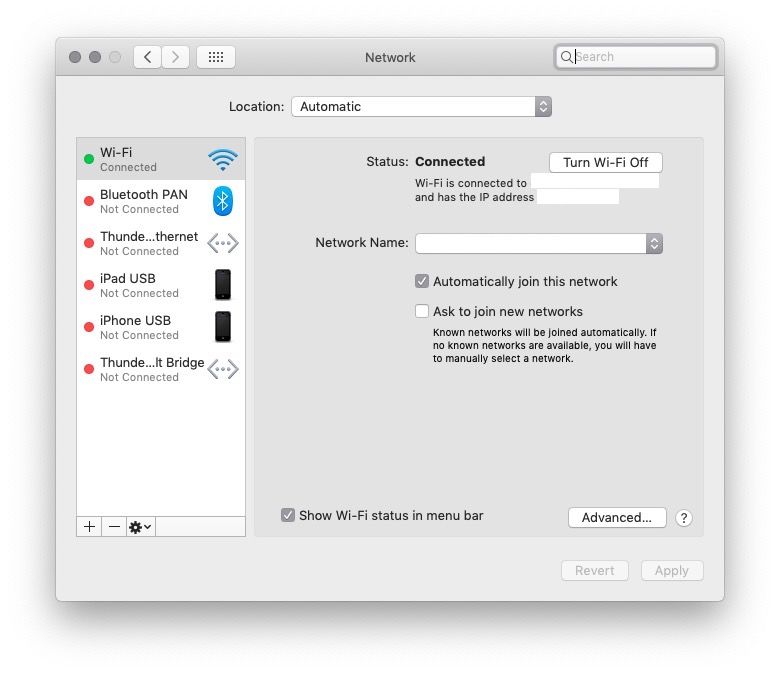 ip address check on mac