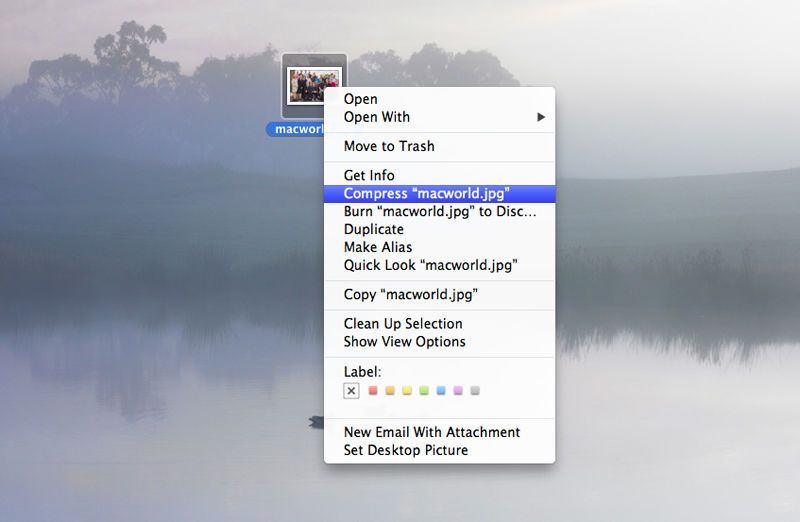 How to zip files on Mac