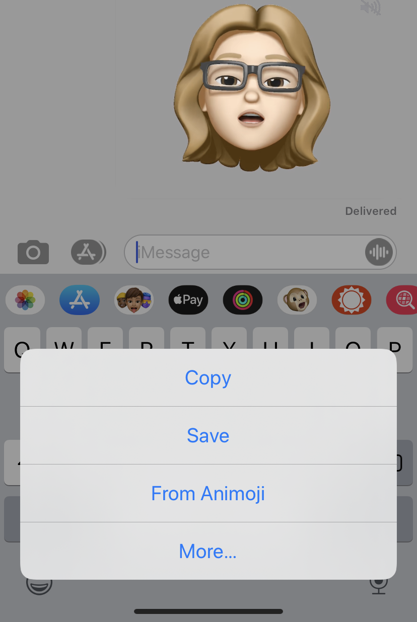 Save Memoji video