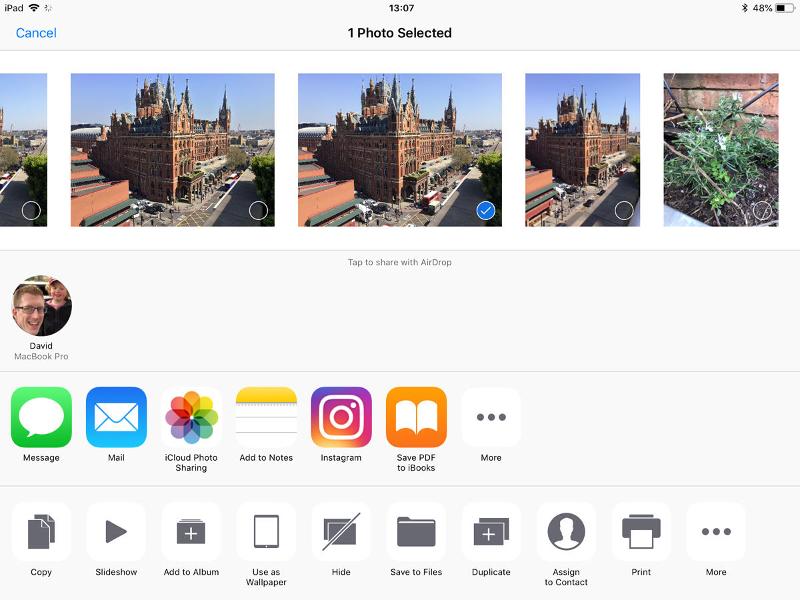 How to get Instagram on iPad: Sharing from Photos