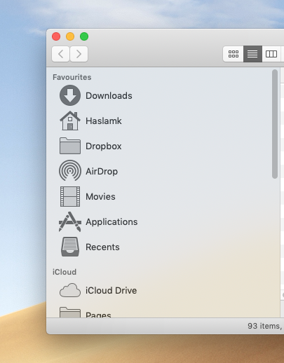 Home folder Mac