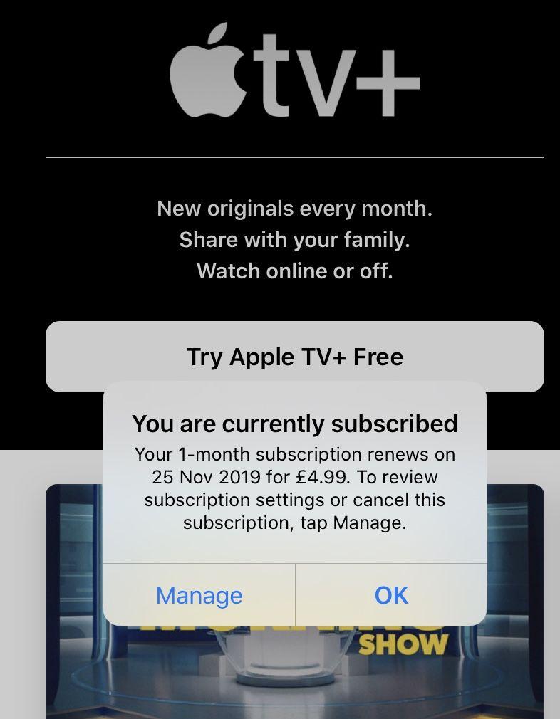 What happens if you cancel Apple TV free trial?