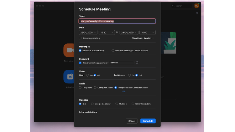 How to set up and use Zoom on Mac: Scheduling Meetings