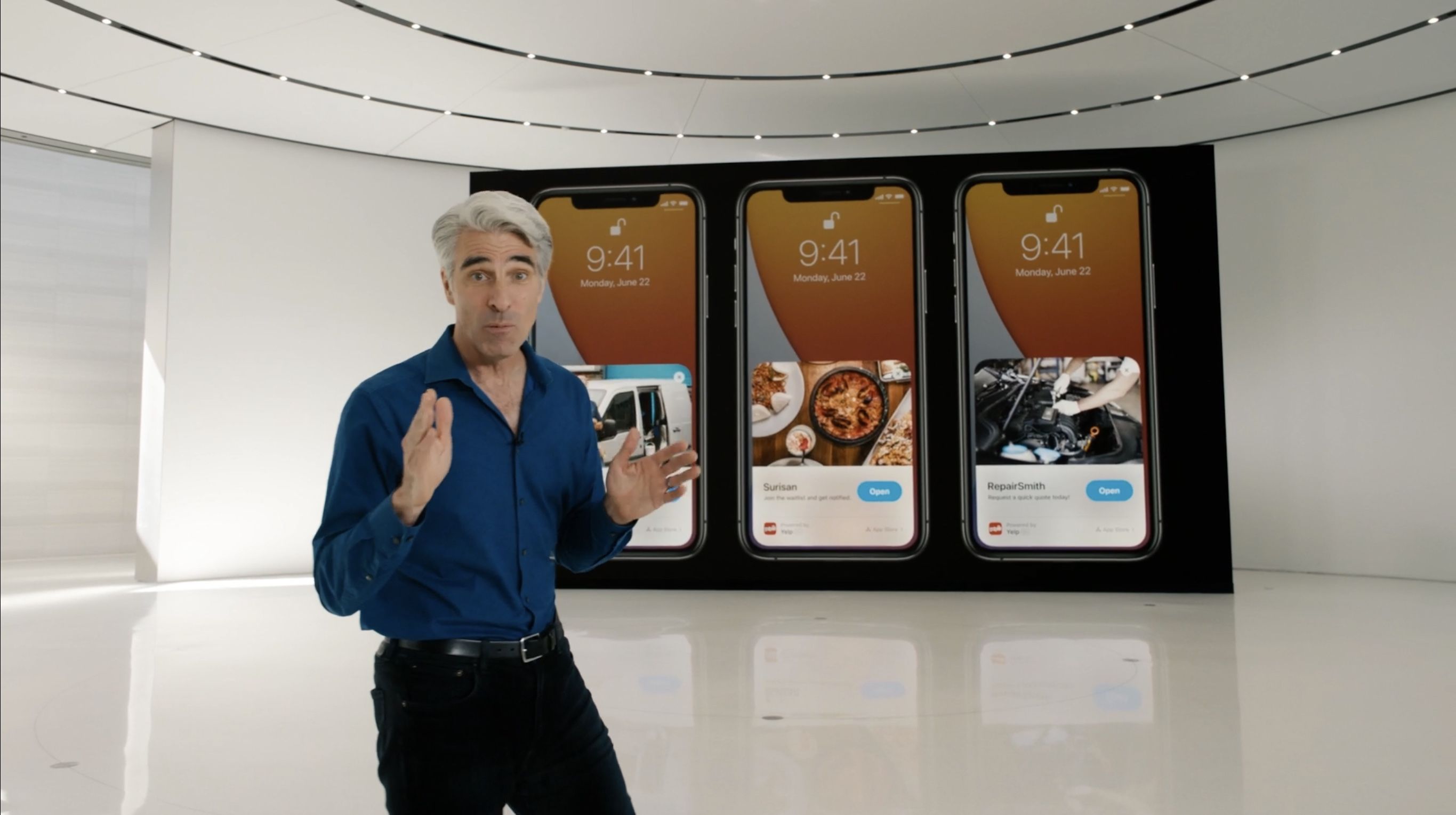 Craig Federighi at WWDC 2020