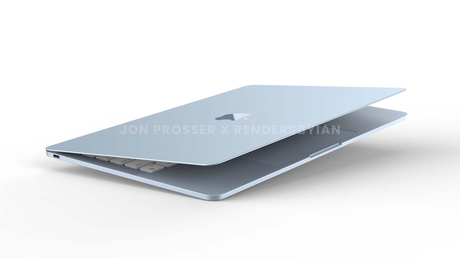 MacBook Air blue side