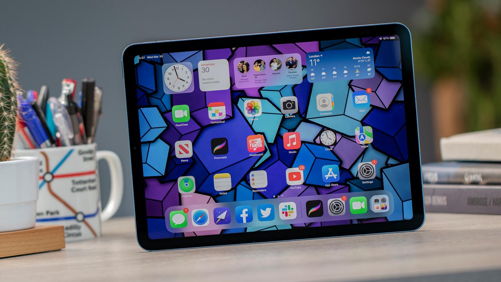 iPad pantalla ajustes