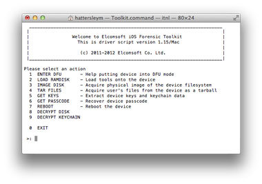 mac ipod and iphone forensic toolkit