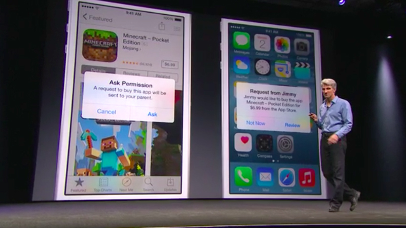 iOS 8 new features: Family Sharing