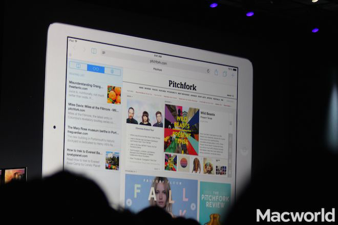 iOS 8 review: Safari sidebar