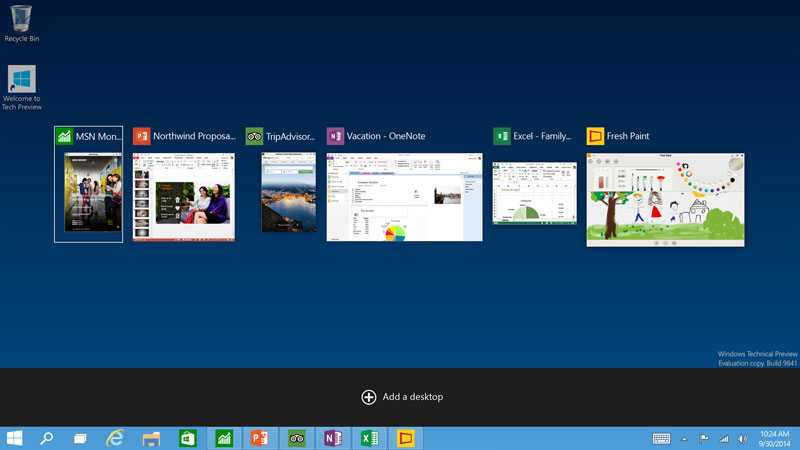 WIndows 10 Taskview