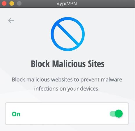 Vyprvpn để xem xét MAC