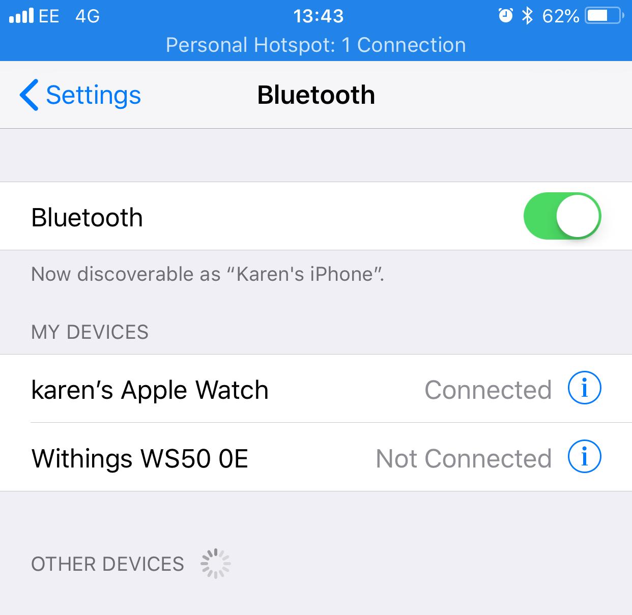 Disable Bluetooth