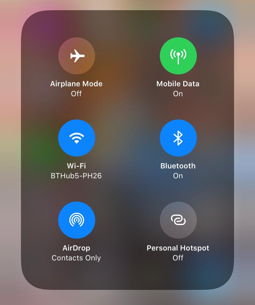 Turn off AirDrop