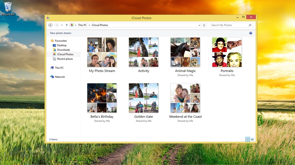 Access the iCloud Photos folder