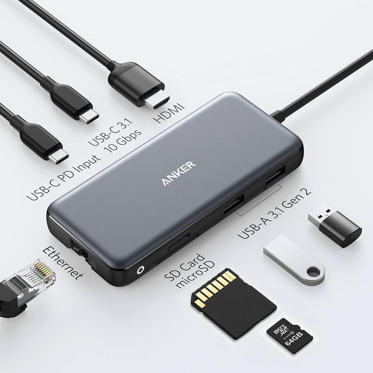 Anker 555 8-in-1 USB-C Hub - Great value USB-C hub