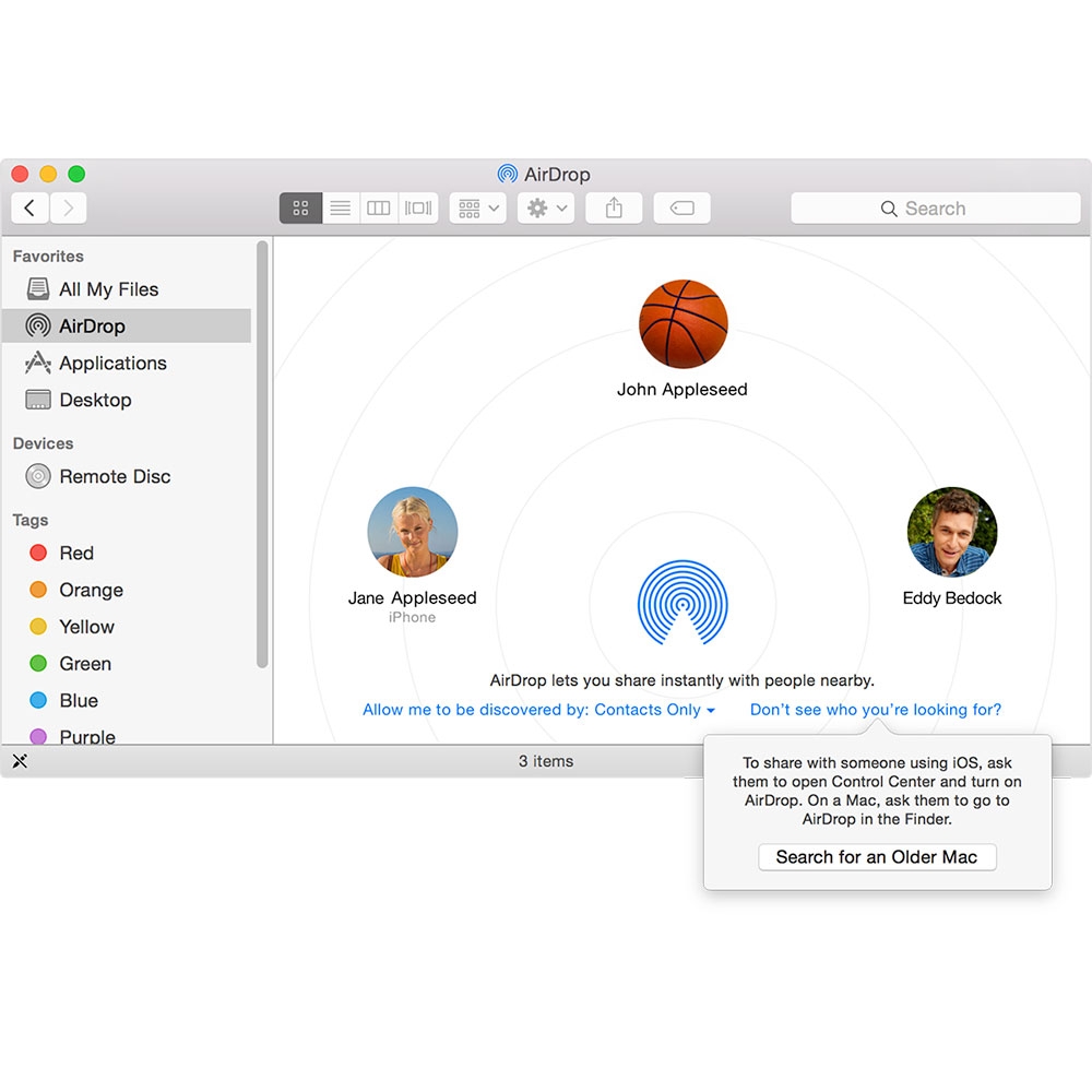 Share files instantly with nearby Macs