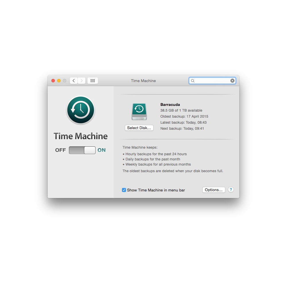 It's easy to back up your hard drive on a Mac