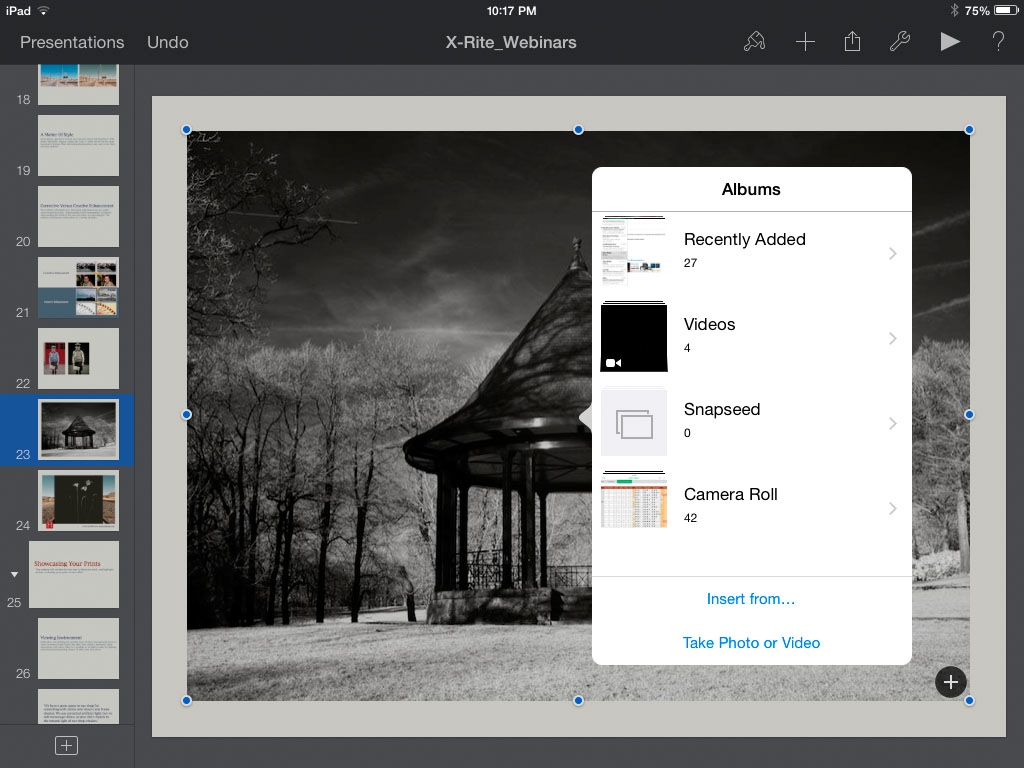 Push Keynote presentations to iCloud