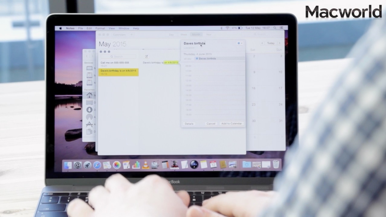 13 ways to use Force Touch on the new MacBook: Add events