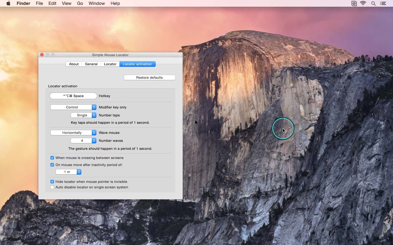 Find your cursor wioth Simple Mouse Locator