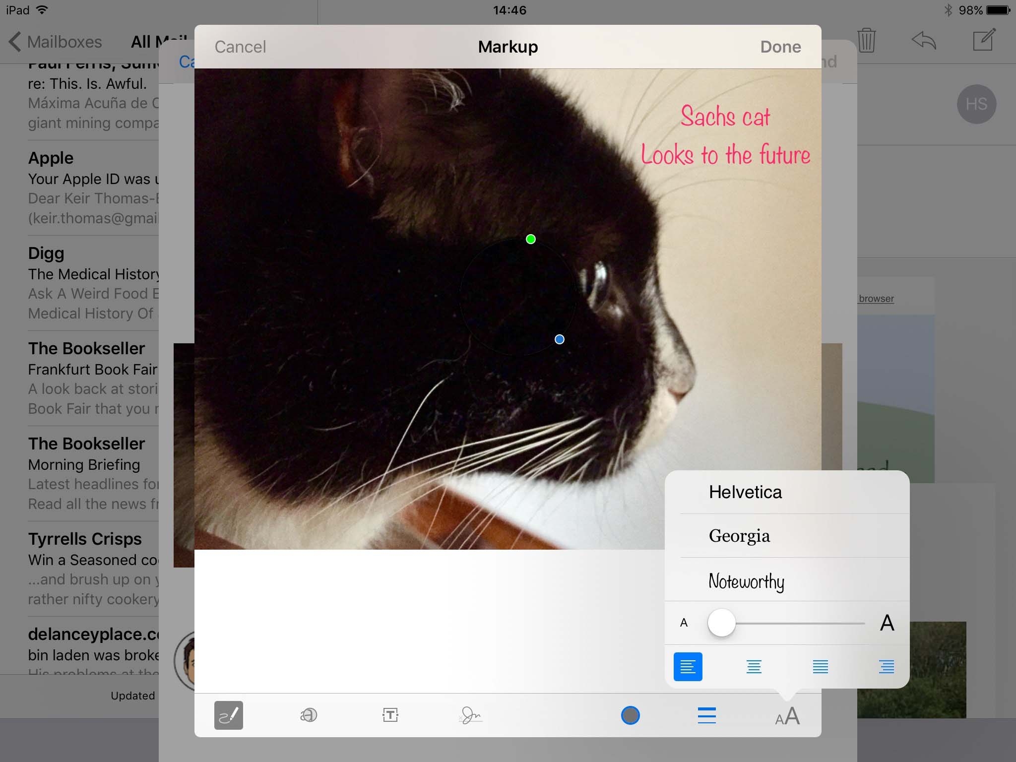 Markup mail messages