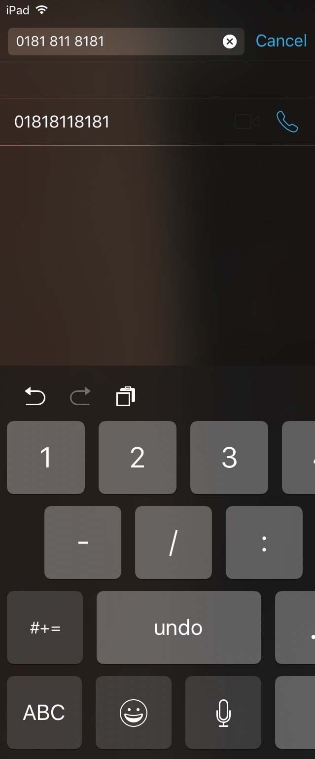 Wi-Fi phone calls on iPad