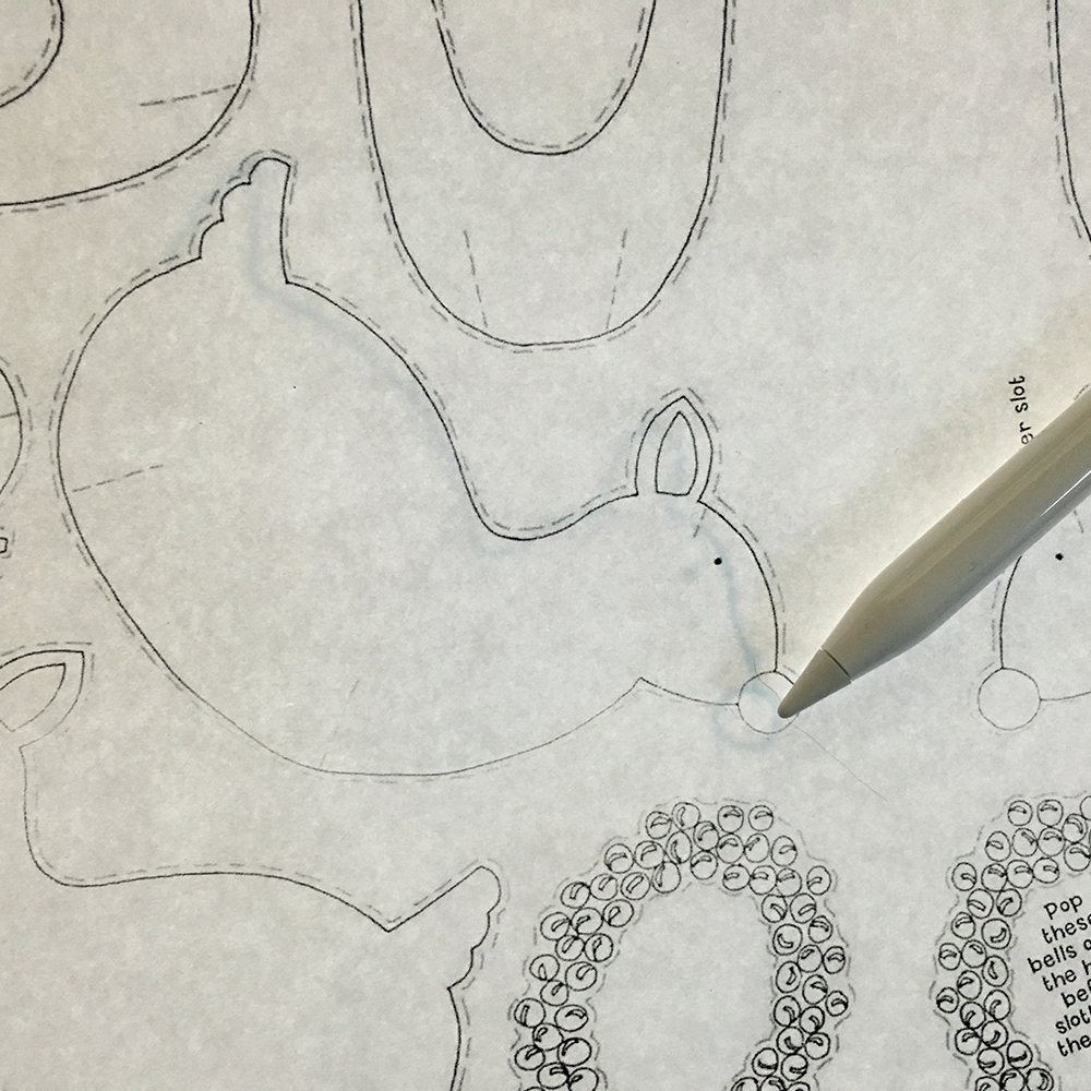 Trace through paper