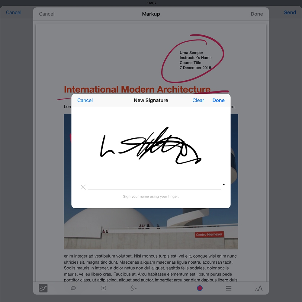 Add your signature to documents