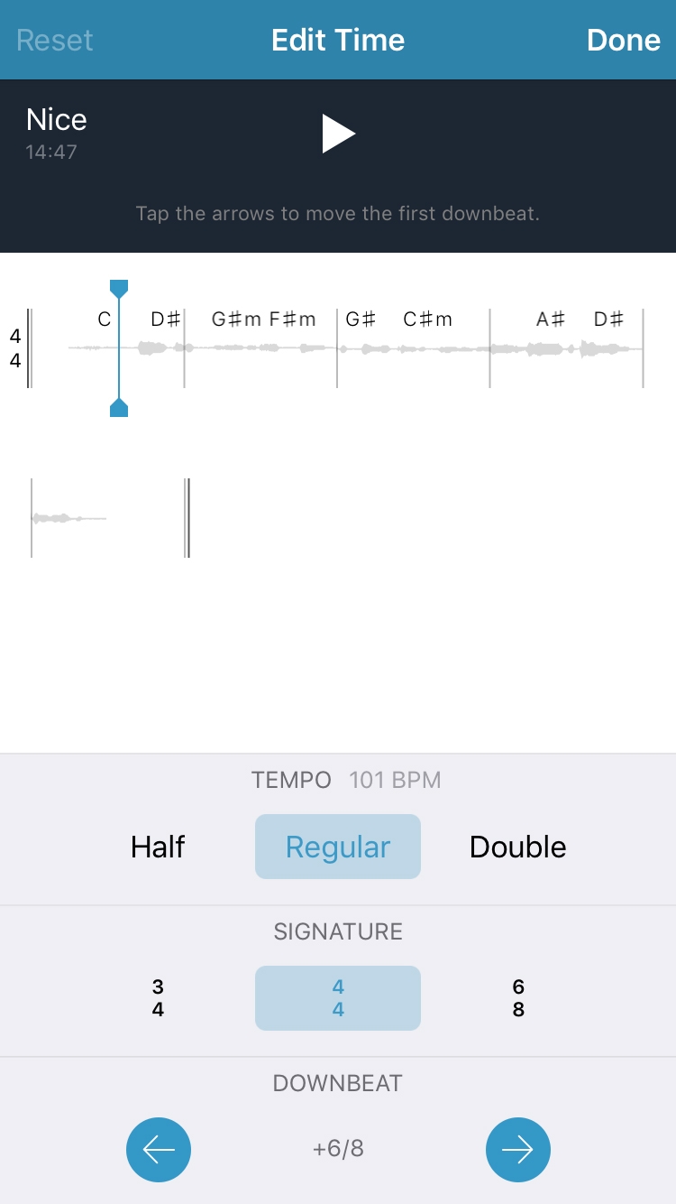 How to use Music Memos: Tempo